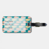 Paniekpatroon | Monogram Bagagelabel (Achterkant horizontaal)