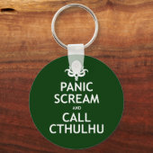 Paniekscherm en Call Cthulhu Sleutelhanger (Voorkant)