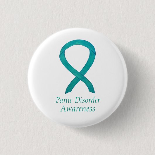 Paniekstoornis - Aangepaste tinten Ronde Button 3,2 Cm (Voorkant)