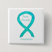 Paniekstoornis - Aangepaste tinten Vierkante Button 5,1 Cm (Voorkant)