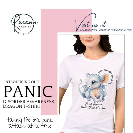 Paniekstoornis Bewustzijn Draak DONKERE LETTERS Tri-Blend Shirt