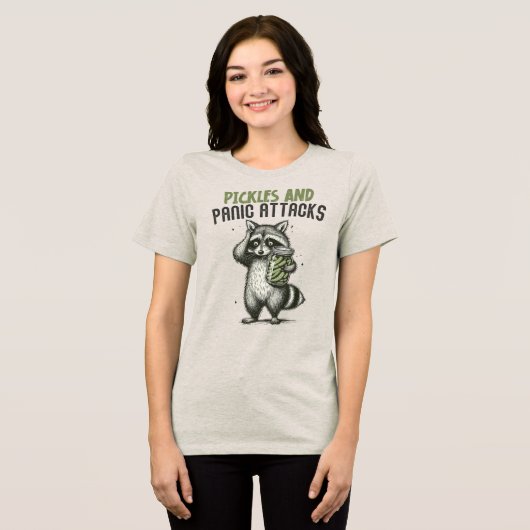 Paniekstoornis bewustzijn Tri-Blend Shirt (Voorkant volledig)