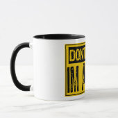 Paniekteken niet - Im a Geek-Geel/Zwart Mok (Links)