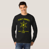 Paniekwerk-evaluatie diercontrole Kantoor T-shirt (Voorkant volledig)