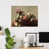 Panier de Rozen - Henri Fantin-Latour Poster (Thuiskantoor)