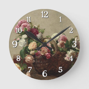 Panier de Rozen - Henri Fantin-Latour Ronde Klok