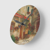 Panini Cafe' Oil schilderij van Chris Brandley Ronde Klok (Hoek)