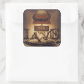 Paniolo Love Vierkante Sticker (Tas)