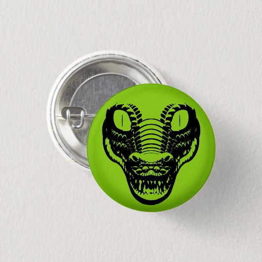 Panische Button Alligator Avatar pin badge (Voorkant /achterkant)