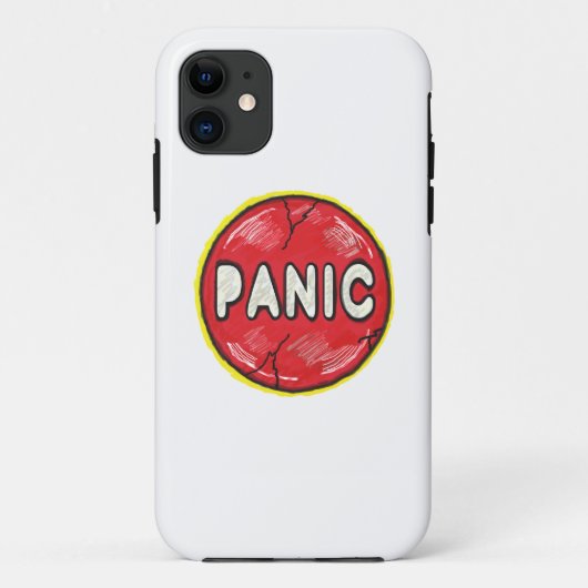 Panische Button Case-Mate iPhone Case (Achterkant)