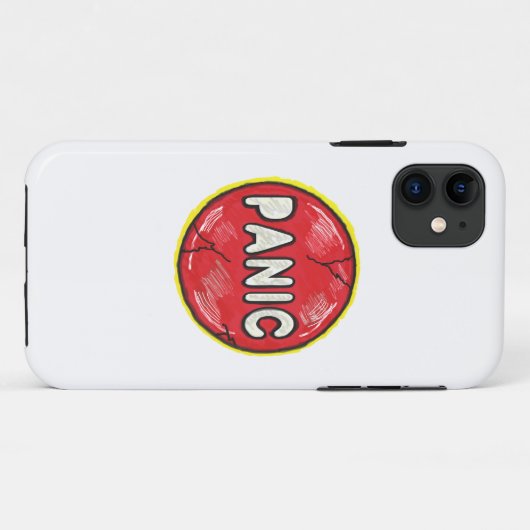 Panische Button Case-Mate iPhone Case (Achterkant (horizontaal))