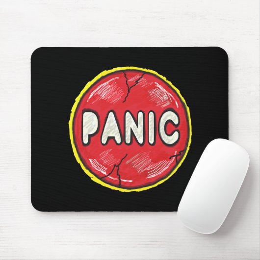 Panische Button Muismat (Met muis)