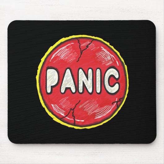 Panische Button Muismat (Voorkant)