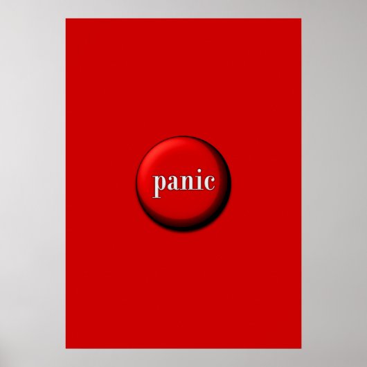 Panische Button Poster (Voorkant)