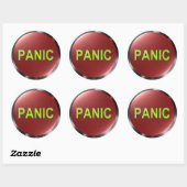 Panische Button Ronde Sticker (Vel)