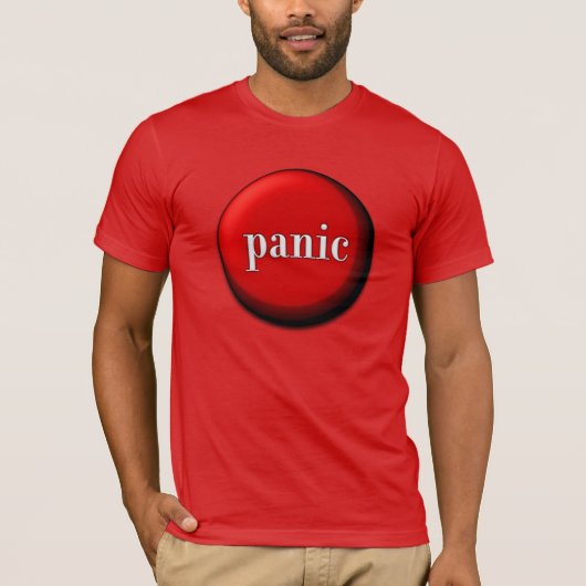 Panische Button T-shirt (Voorkant)