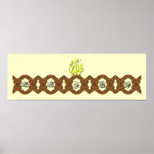 Panjtan Pak name calligrafie Poster (Voorkant)