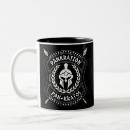 Pankration Pan Kratos Spartan Shield Tweekleurige Koffiemok