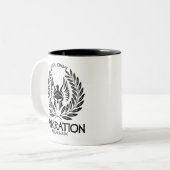 Pankration Total Compact Hellas 648 B.C Tweekleurige Koffiemok (Voorkant links)