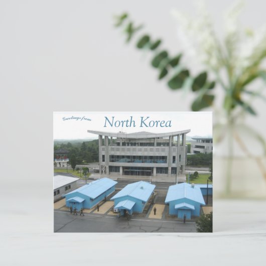 Panmunjon-grens Noord-Korea Briefkaart (Staand voorkant)