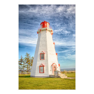Panmure Island Lighthouse Foto Afdruk