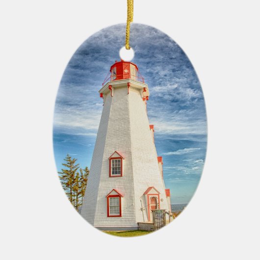 Panmure Island Lighthouse Keramisch Ornament (Voorkant)