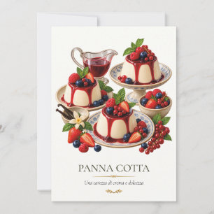 Panna Cotta – Klassiek Italiaans dessert Kaart