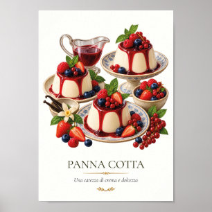 Panna Cotta – Klassiek Italiaans Dessert Poster