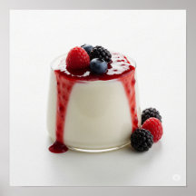 Panna Cotta met bessen