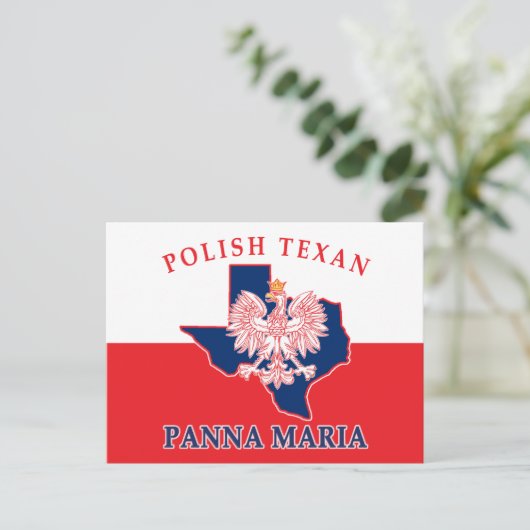 Panna Maria Poland Texan Briefkaart (Staand voorkant)