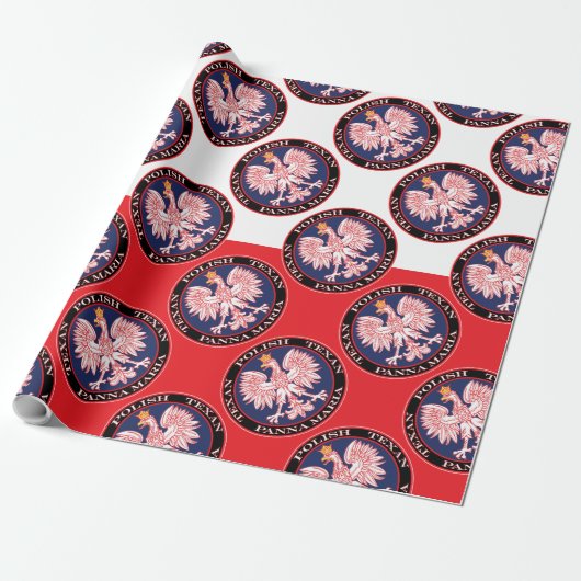Panna Maria Ronde Poolse Texan Cadeaupapier (Uitgerold)