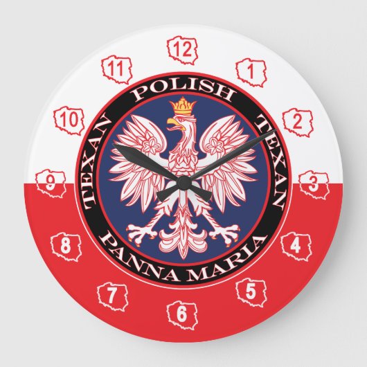 Panna Maria Ronde Poolse Texan Grote Klok (Voorkant)