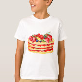 pannenkoek aardbei t-shirt (Voorkant)