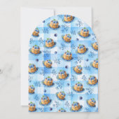 Pannenkoek Baby Brunch Blueberry Baby shower Kaart (Achterkant)