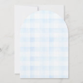 Pannenkoek Baby Brunch Blueberry Baby shower Kaart (Achterkant)