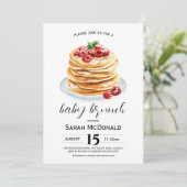 Pannenkoek Baby Brunch Kaart (Staand voorkant)