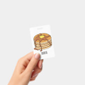 Pannenkoek cartoon illustratie badge (Handheld)
