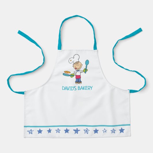 Pannenkoek Chef Kids Schort (Voorkant)