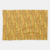 Pannenkoek en ahornsiroop schattig patroon theedoek (Horizontaal)