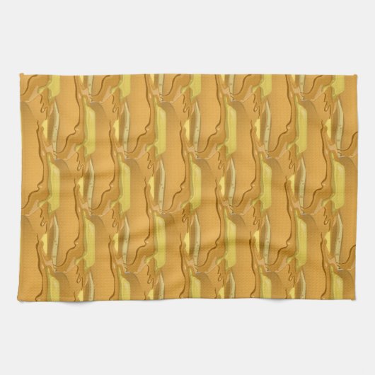 Pannenkoek en ahornsiroop schattig patroon theedoek (Horizontaal)