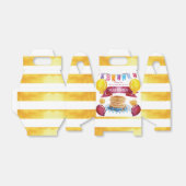 Pannenkoek en pyjama verjaardag gunst bedankdoosjes (Uitgevouwen)