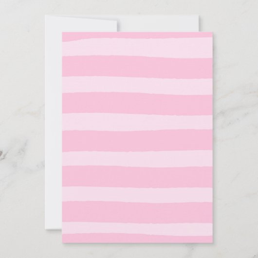 Pannenkoek en pyjama verjaardagsuitnodiging PJ's P Kaart (Achterkant)