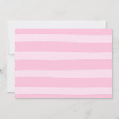 Pannenkoek en pyjama verjaardagsuitnodiging PJ's P Kaart (Achterkant)