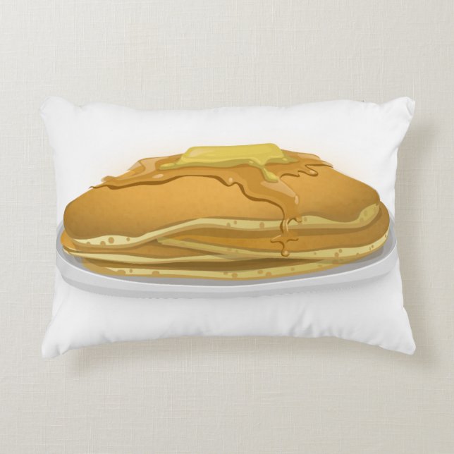 Pannenkoek esdoorn siroop schattig accent kussen (Voorkant)