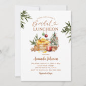 Pannenkoek Hot Cocoa Kerstfeest Bruids Luncheon Kaart (Voorkant)