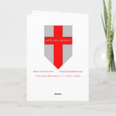 "Pannenkoek Man" Dank u kaart (Achterkant)