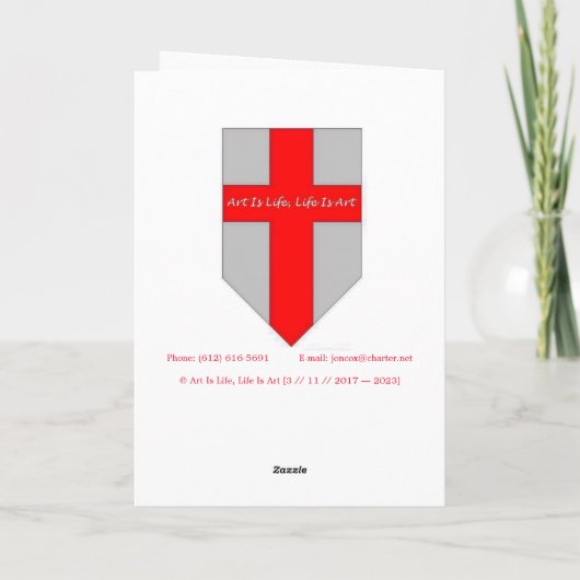 "Pannenkoek Man" Dank u kaart (Achterkant)