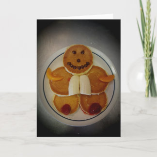 "Pannenkoek Man" Dank u kaart