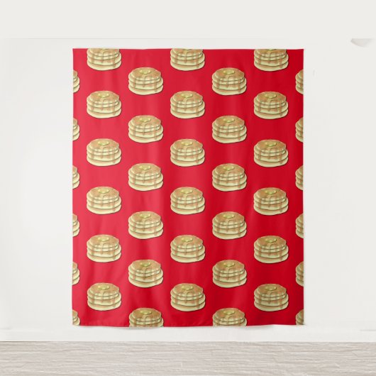 Pannenkoek Ontbijtfeest Kinder Fotocabine Achtergr Wandkleed (Voorkant)