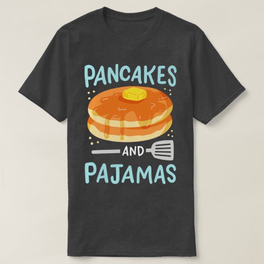 Pannenkoek pyjama feest t-shirt (Design voorkant)